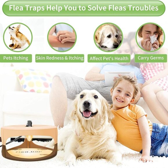 NEW Flea Trap for Inside Your Home with Light Refills and Sticky Pad - Picture 3 of 7